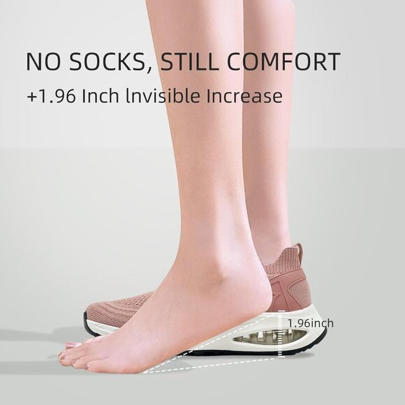 Dolphinslides Women Men Pink Running Athletic Tennis Lightweight Sport Sneakers - Picture 4 of 7